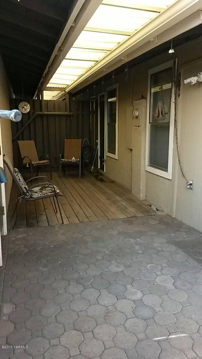 Covered back patio