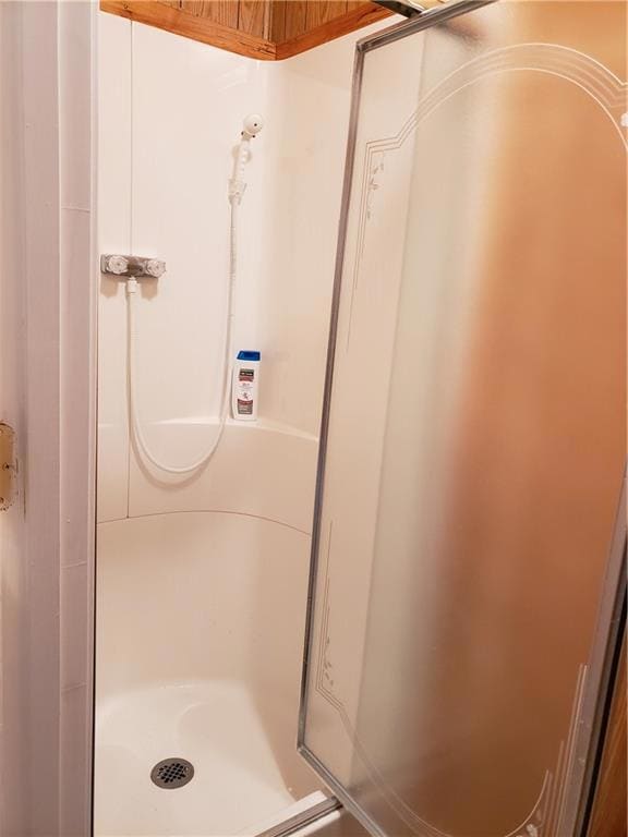 Shower located in the large utility room