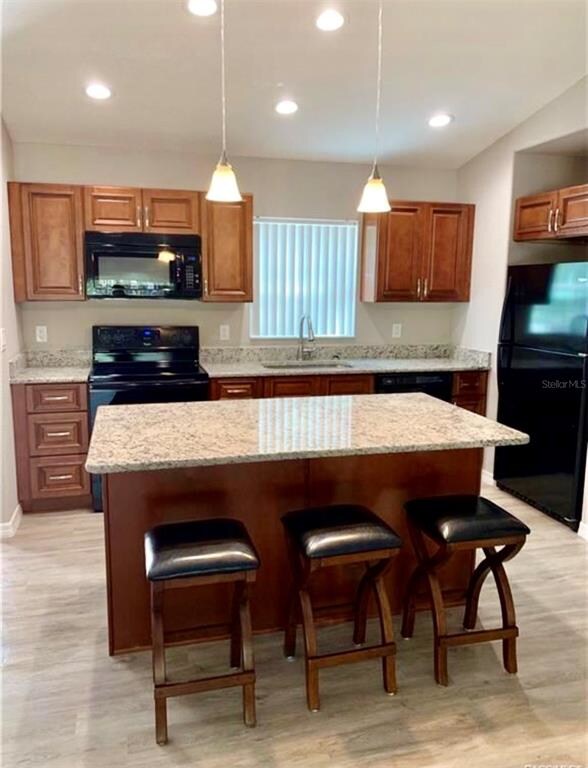 Granite counter tops with island