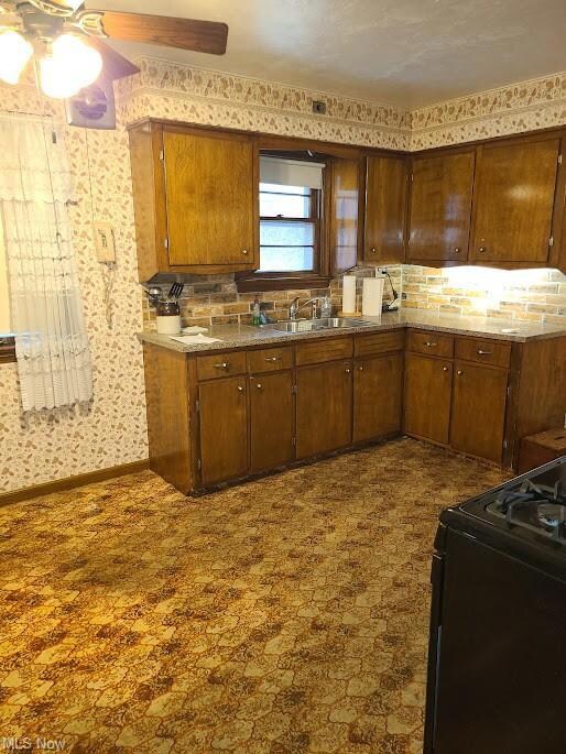 Hard surface countertops in kitchen