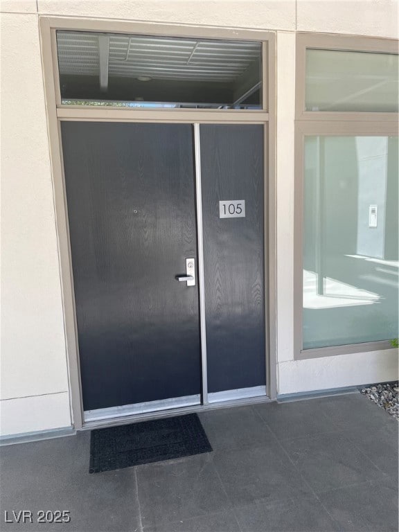 View of exterior entry