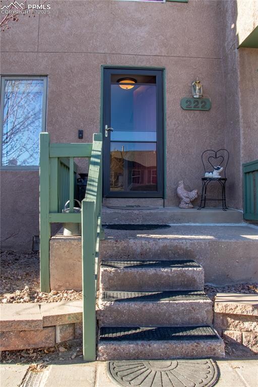 View of exterior entry