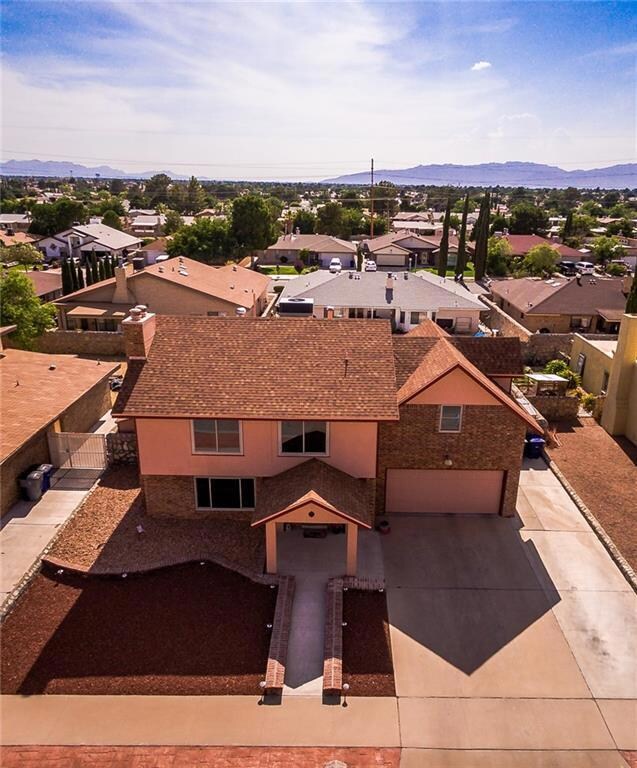 Arial view shows the actual amount of ro