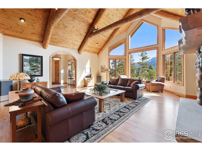 Log beamed T&G cathedral ceilings