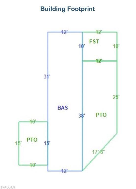 Previous building footprint