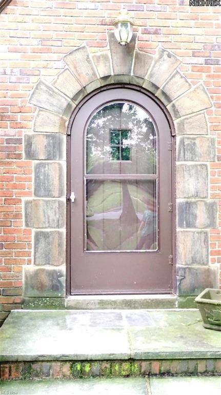 Arched front door