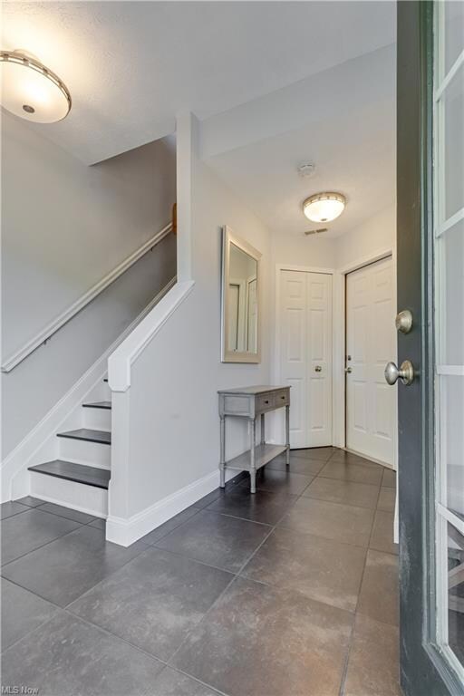 View of tiled entrance foyer