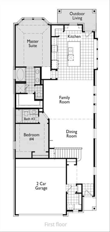 Ellington First Floor Plan with Options
