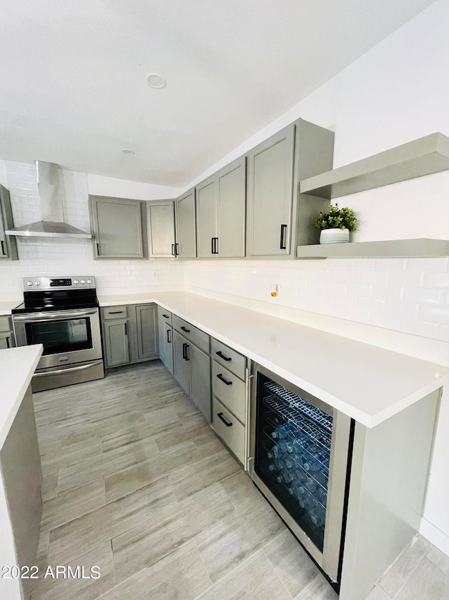 Built in wine fridge
