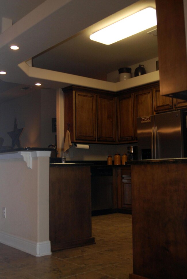 Treyed Ceiling in Kitchen