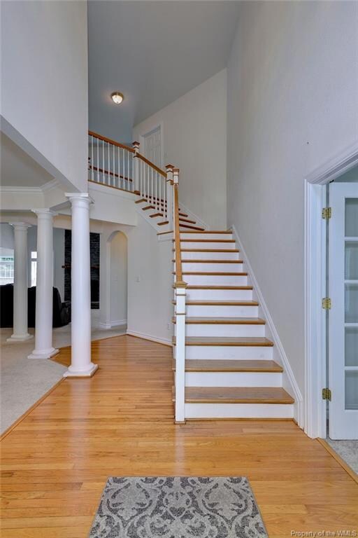 large and open foyer