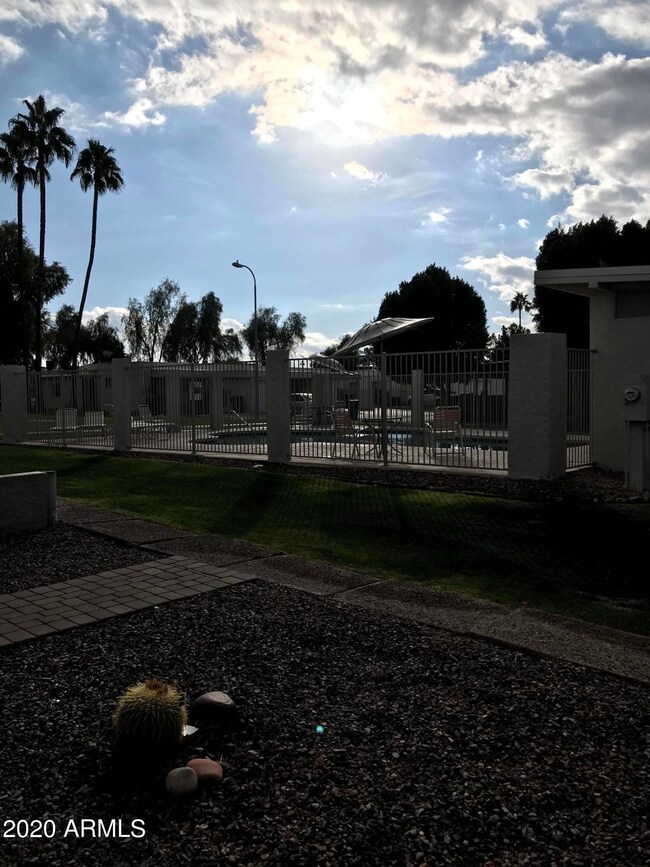 Community Pool steps away