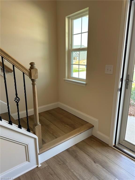 Landing at stairs