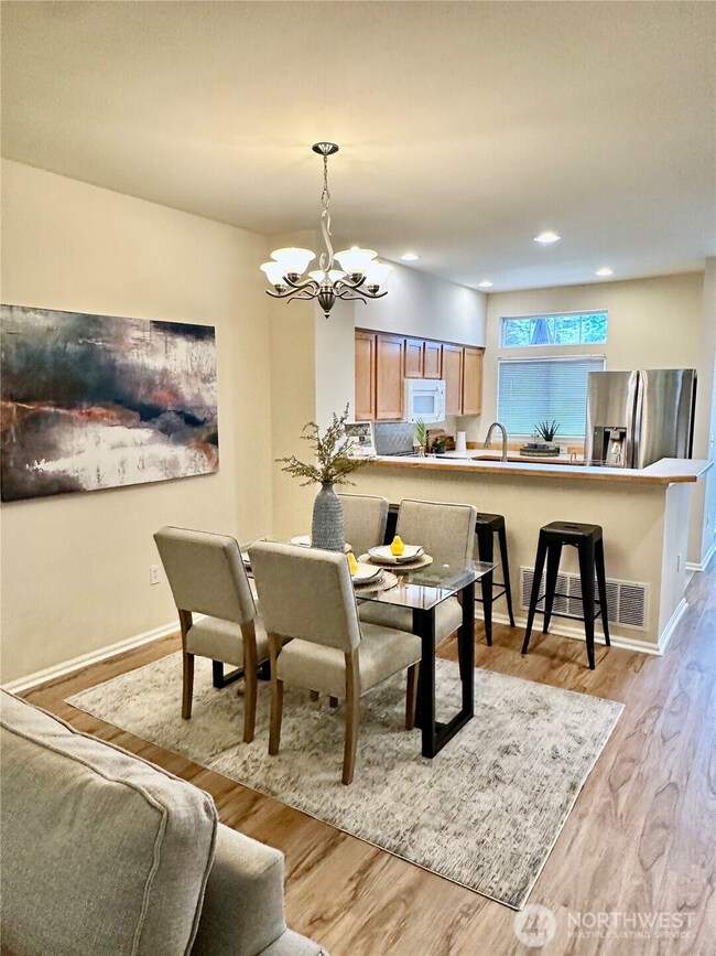 Open Concept living, dining and kitchen