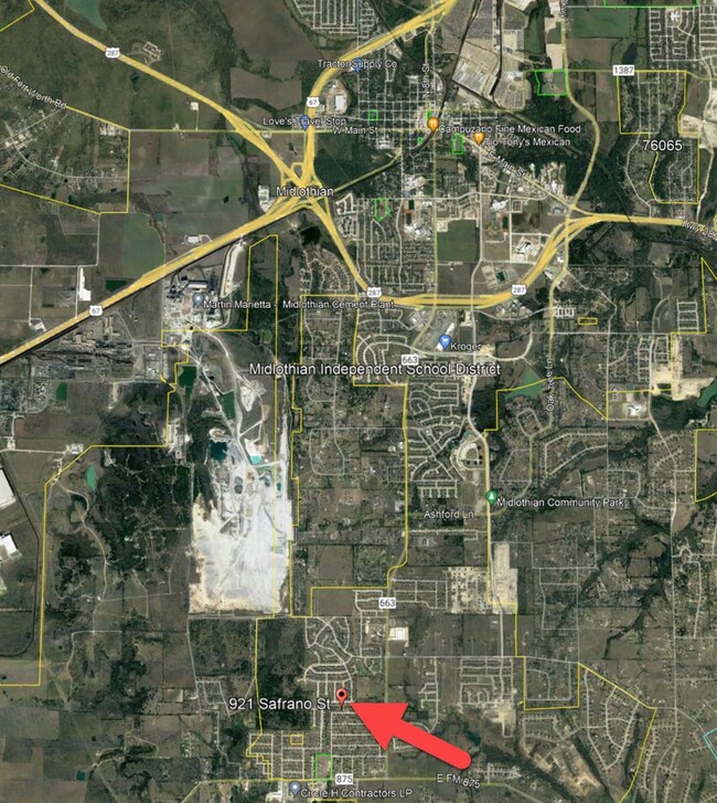 location with Midlothian