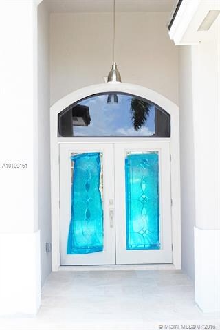 Front entrance with impact resistant door and fren