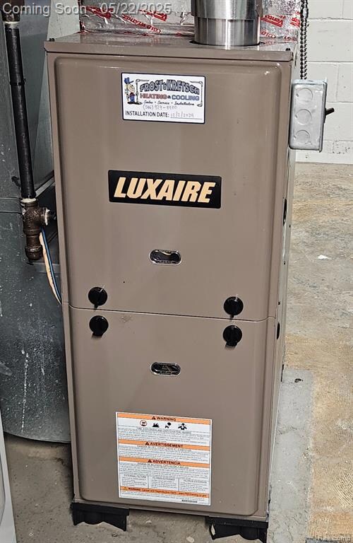 furnace in basement