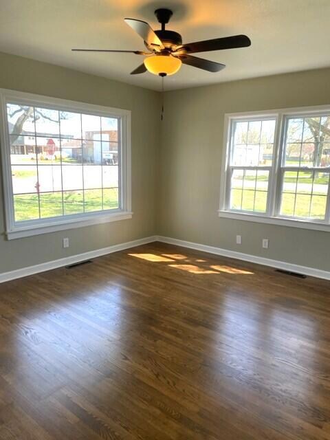 Living room with nice windows