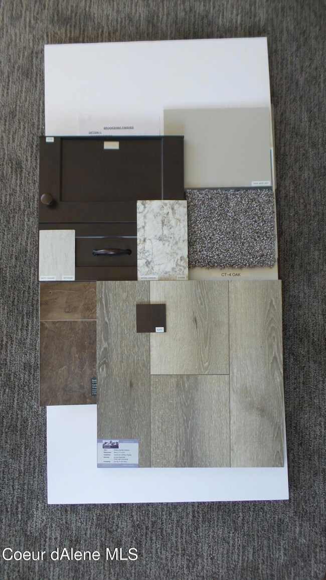 Interior Color Pallet for this home.