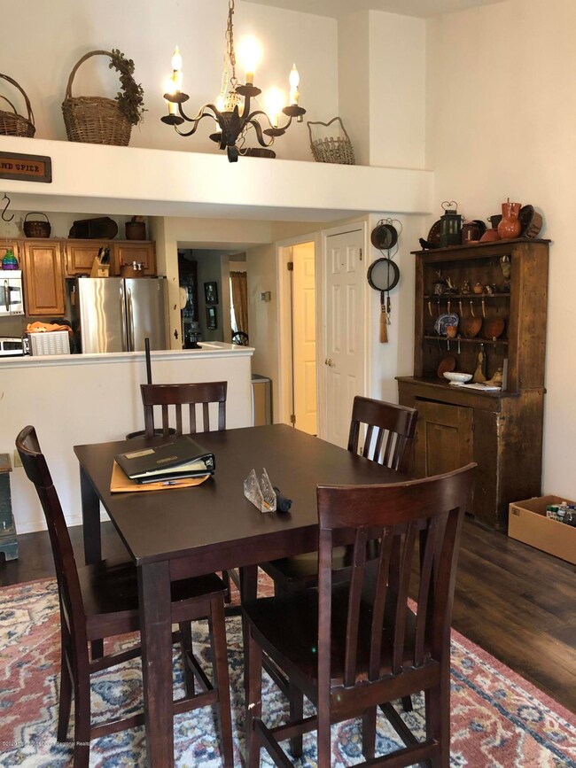 View into kitchen