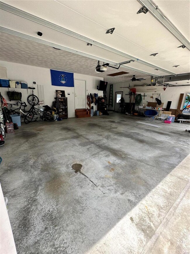 Expansive 3 car garage