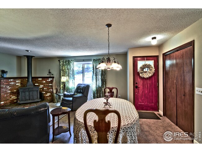 Open living/dining room