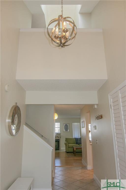 Enter through the 2 story foyer