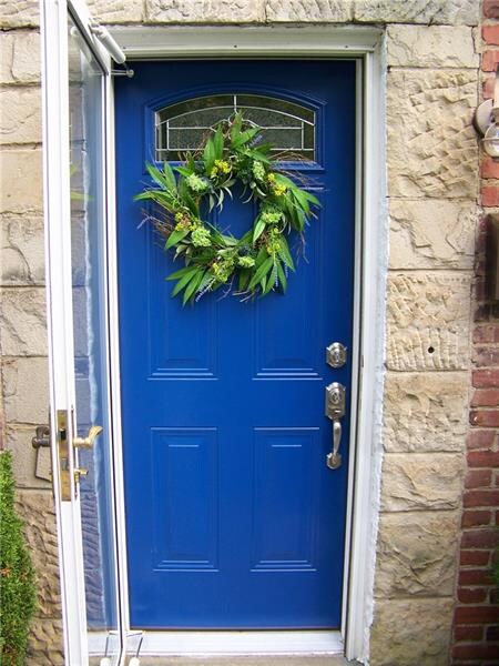 This beautiful new front door welcomes you and bec
