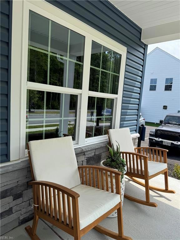Enjoy coffee on your front porch