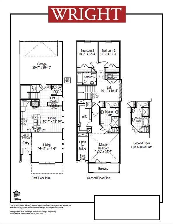 Our end unit Wright floor plan offers windows on m
