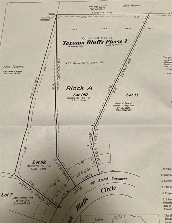 Lot 8R Texoma Bluffs Cir, Gordonville, TX 76245 - photo 6