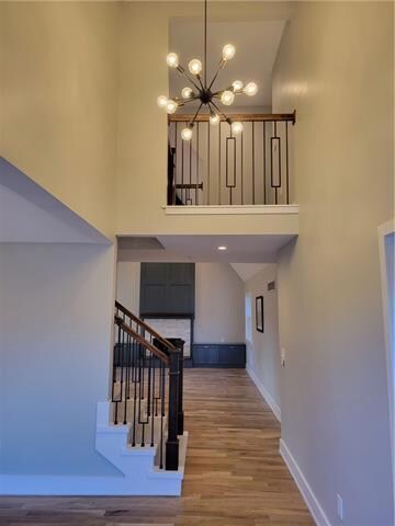 New lighting and very inviting entry into home