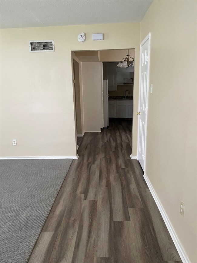 New flooring going into kitchen.