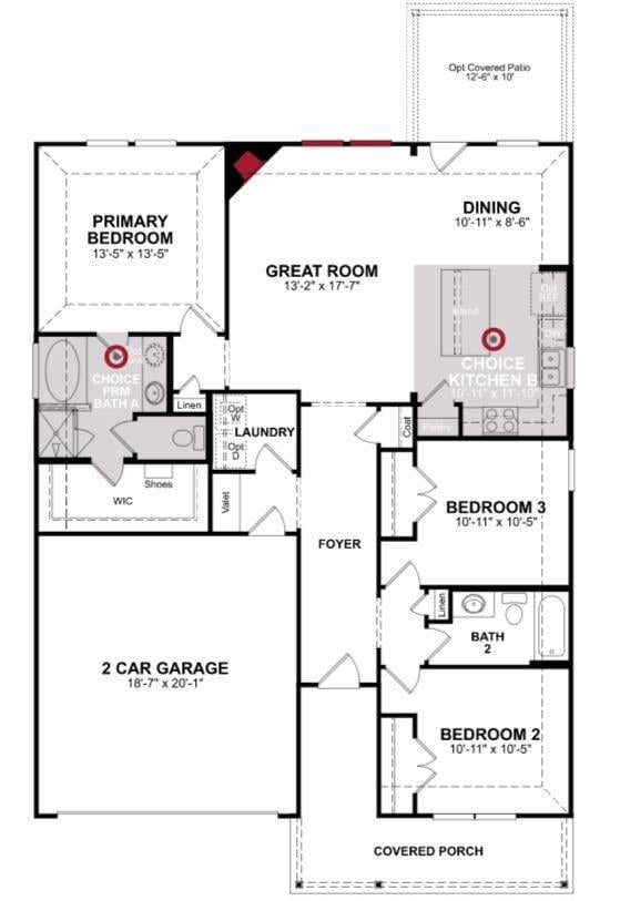 Beazer Homes Stark Farms Allegheny floorplan