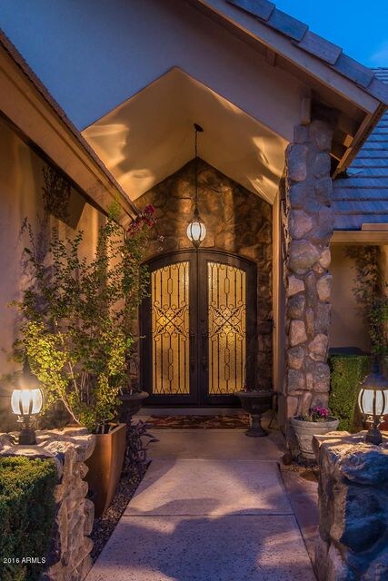Stunning Iron Door Entry