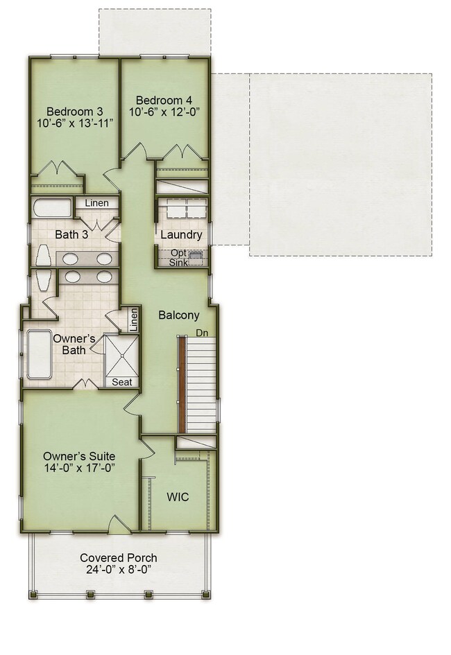 Tradd second floor plan