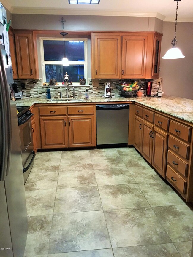 Granite slab counters