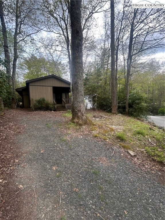Back of property off Evergreen Lane