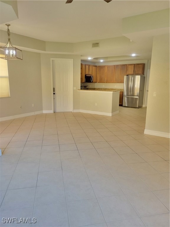 View from Living Room towards Kitchen and Entry Do