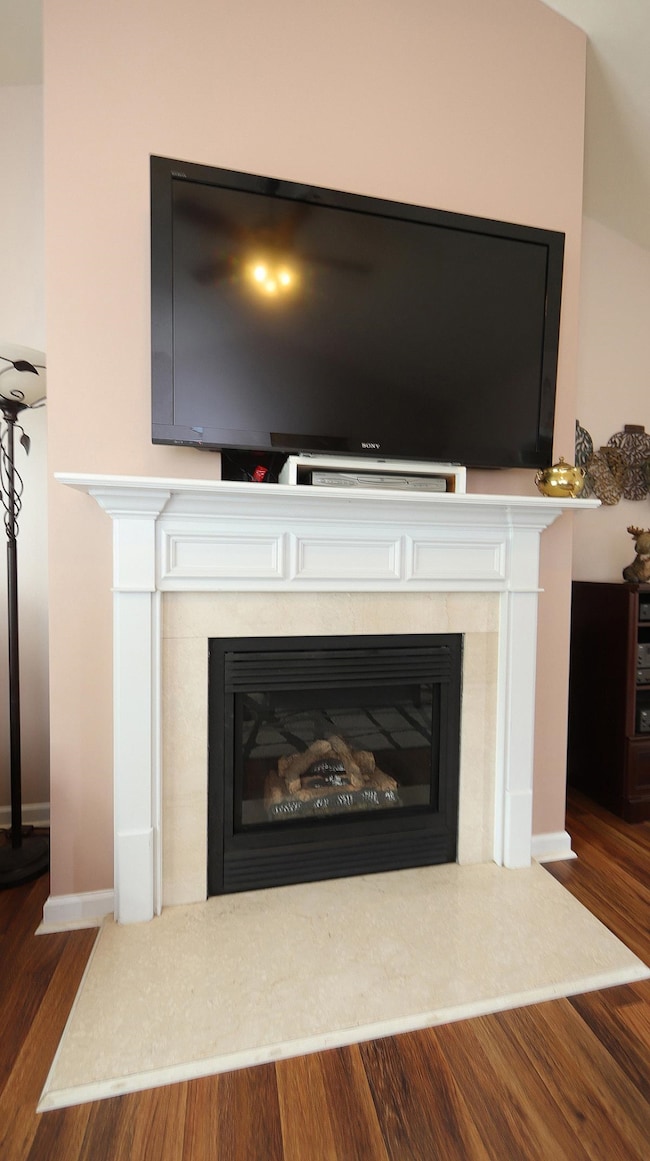 Working propane fireplace