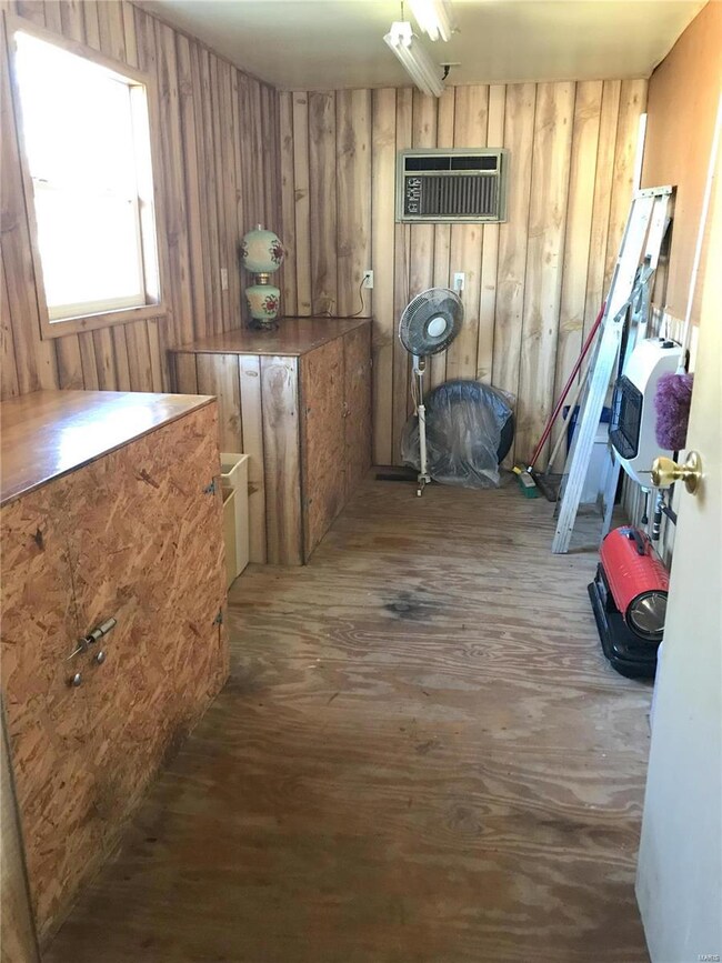 Separate heated attached workshop