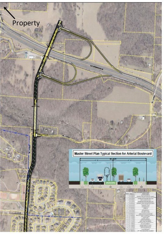 Notice the arrow showing the property at the top left.