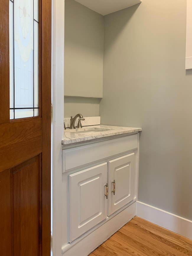 First floor powder room
