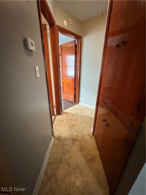 Hall with baseboards