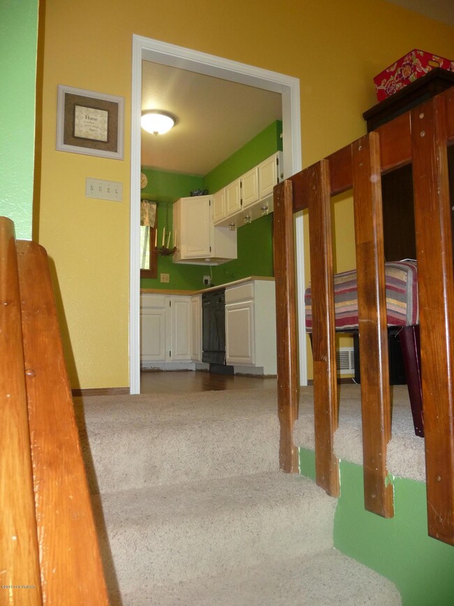 Entry looking upto kitchen & living room
