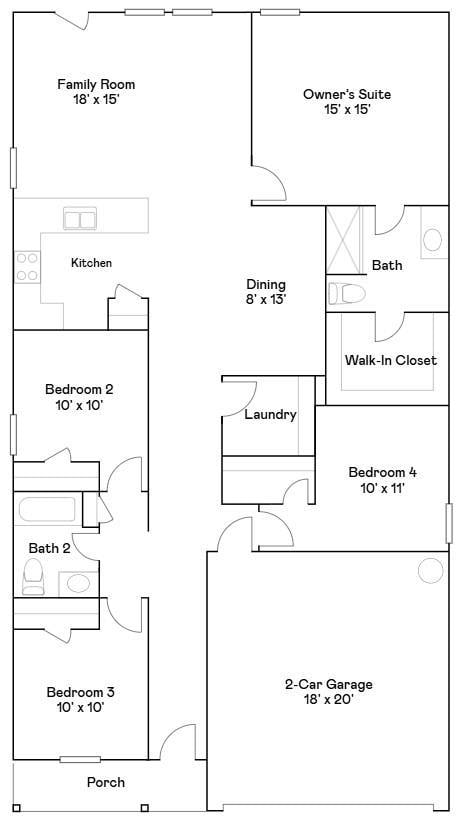 View of room layout