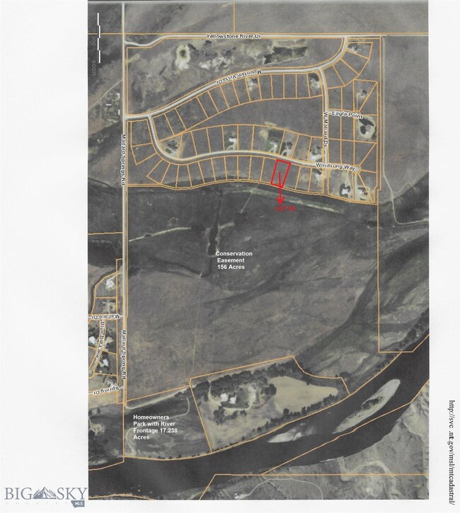 Yellowstone Meadows Subdivision plat map