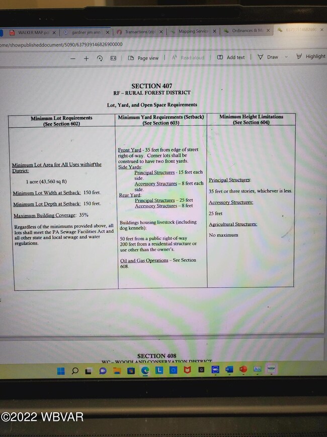 Zoning info
