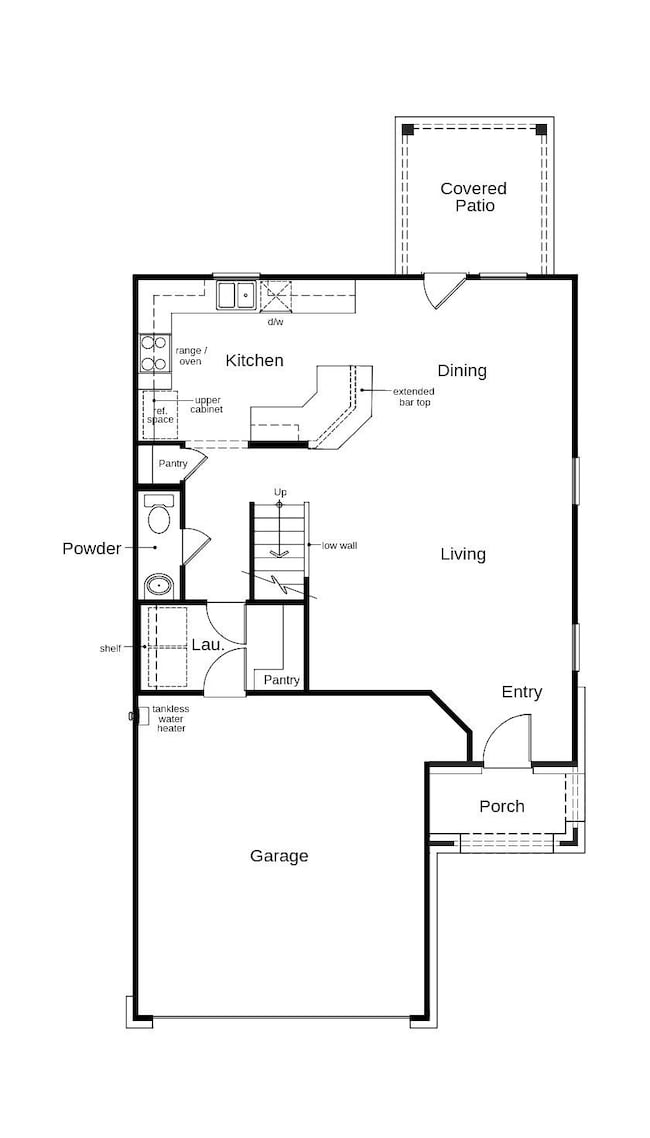 This floor plan features 4 bedrooms, 2 full baths,