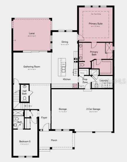 Additional Highlights Include: Gourmet kitchen, tray ceilings, deluxe primary bath, shower in place of tub at bath 3, covered extended lanai, outdoor kitchen rough-in, 8' interior doors.